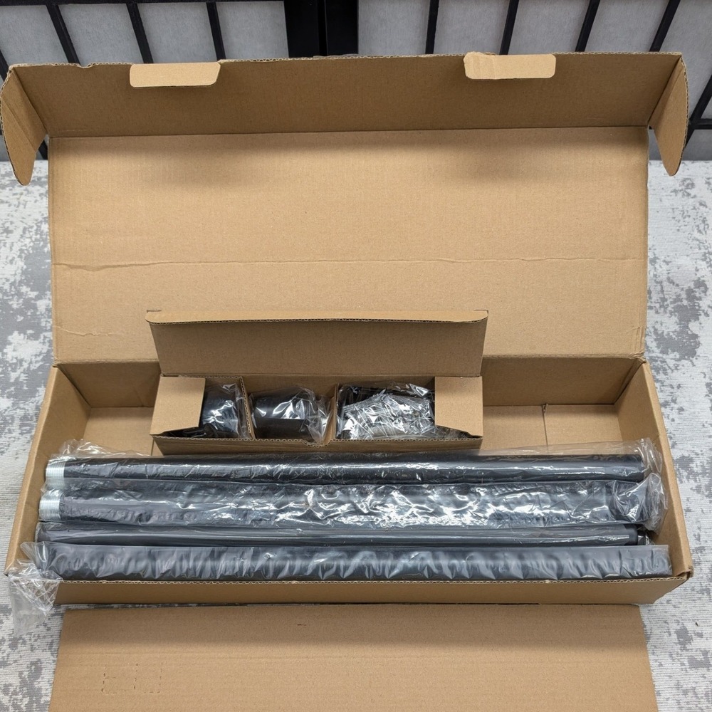 IFELS Black Adjustable Curtain Rod 30-120 Inch‎ 1 Inch Diameter New X003TMT0KN